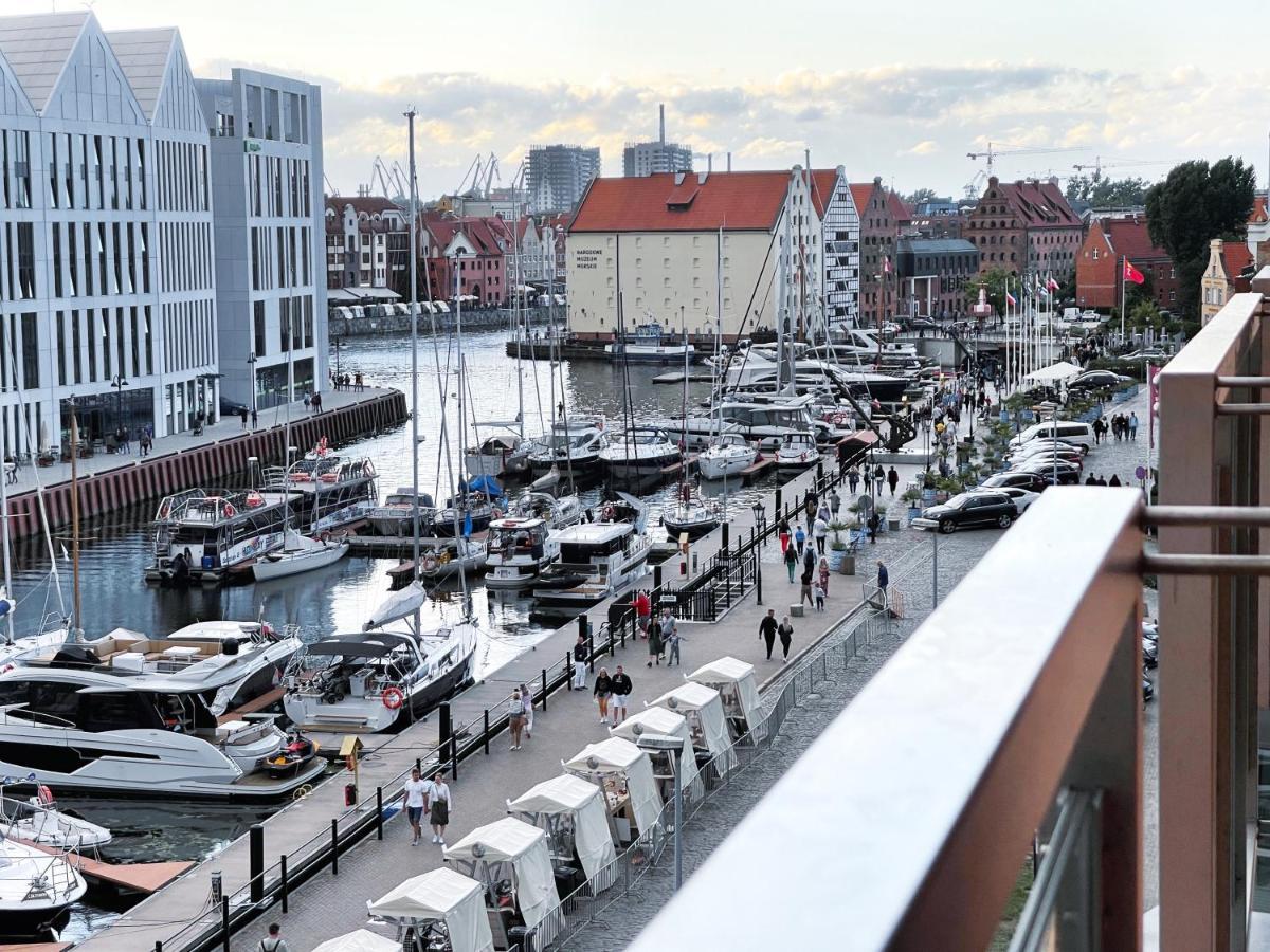 Waterlane W Oknami Na Rzeke - Marina View - Comfy Apartments Gdańsk Kültér fotó