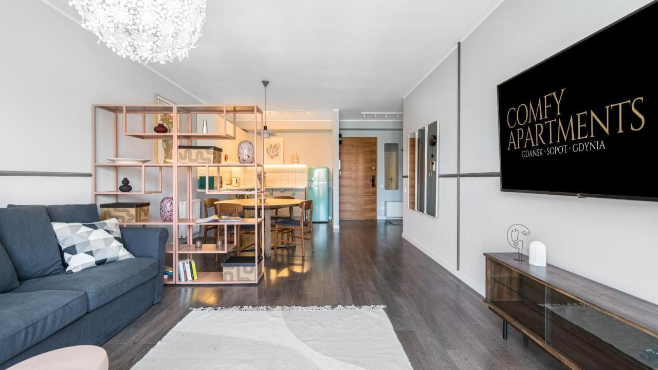 Waterlane W Oknami Na Rzeke - Marina View - Comfy Apartments Gdańsk Kültér fotó